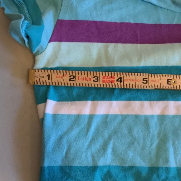 Columbia PFG Omni Wick Women's Size XL Striped Short Sleeve Popover Top - Picture 10 of 13